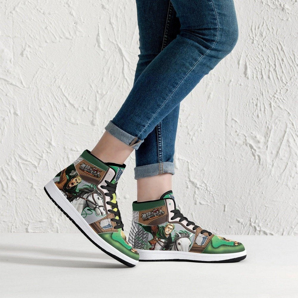 Erwin Smith Shinzou Wo Sasageyo Shingeki No Kyojin JD1 High Top Shoes